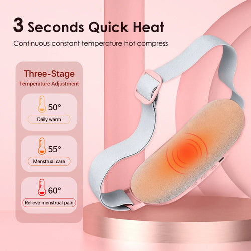 Ceinture Chauffante Vibrante - Éradiquez les Crampes Menstruelles